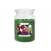 eoshop Sveča v kozarcu z vonjem zimskega drevesa 500g