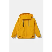 Otroška vodoodporna jakna adidas J MYSHELTER R.R rumena barva, IX3591