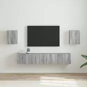 TV zidni ormar Zidne 2 pcs Siva Sonoma 30 x 31 x 40 cm