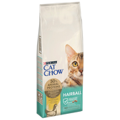 10kg /15kg PURINA Cat Chow + 26x 85g mokre hrane gratis! - 15 kg Adult Special Care Hairball Control + Hairball piletina i zelene mahune