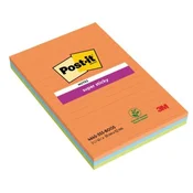 Samolepilni listek Post-it Super Sticky BOOST, črtan, 101 mm x 152 mm, 45 l, 3 listki