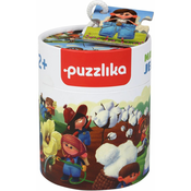 Puzzlika 14231 Proizvodnja kavbojk - poučna zgodba iz 15 kosov