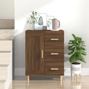 Komoda boja smedeg hrasta 69,5 x 34 x 90 cm konstruirano drvo