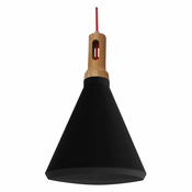 Crna viseca lampa s metalnim sjenilom o 26 cm Robinson - Candellux Lighting