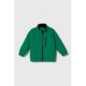 Otroški pulover United Colors of Benetton zelena barva