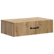 Vidaxl Stenska stranska miza Artisan hrast 59 x 34,5 x 17 cm