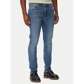 HUGO Jeans hlače Zane 50563481 Modra Extra Slim Fit