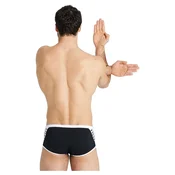 Mens swimsuit arena icons swim low waist short solid black/white s -
