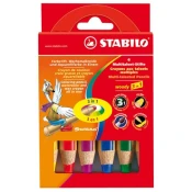 STABILO Woody 3in1 mješovit boja krétaceruza 6 komadni