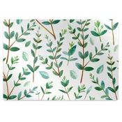 Decormat Podloga za zaščito tal Zelene veje 120x90 cm 2 cm