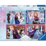 Ravensburger - Puzzle 4x100 zamrznjen - 100 kosov