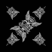 Ozzy Osbourne Ruta Skull & Wings Black