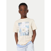 BOSS T-shirt J52988 S Bež Regular Fit