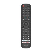 Savio RC-14 Universal remote control/replacement for HISENSE SMART TV, TV, TV tuner, IC bežicni, Pritisak na gumbe, Crno