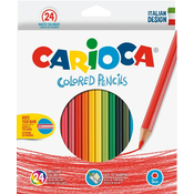 Set olovaka u boji Carioca -  Brilliant Hexagon, 24 boje
