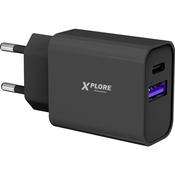 Xplore univerzalni polnilec Quickcharge 20 W, 2 vhoda, XP2897