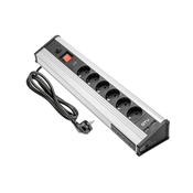 GTV Prenosna vtičnica s stikalom 6 X ŠUKO in 6 X USB, (21227078)