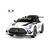 Northix 12V Mercedes-AMG GT3 Električni Avtomobilček z Daljinskim Upravljalnikom - Bel