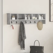 vidaXL Nadwyčajna obešalnik za plašče Betonsko siva 100 x 16 x 26 cm