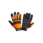 LAHTI PRO Rokavica Mechanic gloves L280510P, black-orange, size 10 PRO