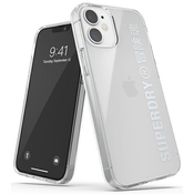 SuperDry Snap iPhone 12 mini Clear Case strieborný/silver 42590 (SUP000018)