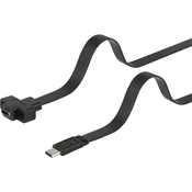 Renkforce Renkforce USB 3.0 Podaljšek [1x Moški konektor USB-C™-1x Ženski konektor USB-C™] 0.25 m Črna Lahko se privije, Vis