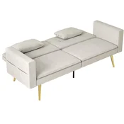 Homestar Sofa postelja nastavljiv naslon za hrbet 181x73x785 cm bež