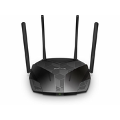 TP-Link MR70X, Wi-Fi 6 (802.11ax), Dvofrekvencijski (2,4 GHz / 5 GHz), Ethernet LAN veza, Crno, Stolni usmjerivac