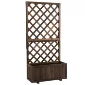 Homestar Dvignjena vrtna greda z mrežo 725x315x1495 cm rjava