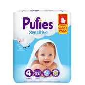 Pufies pelene sensitive BP 4 maxi 9-14kg 88kom