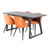 jedilnica set Dallas 1609 75x85x160cm