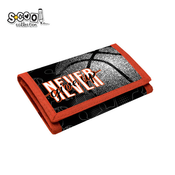 S-COOL SC2570 Novcanik Never give up 26x12cm, Crni