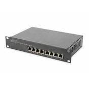 L2 managed Gigabit Ethernet Switch 8-port, 10 inch