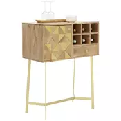 VISOKA KOMODA 82/105/40 cm boja akacije, zlatna, staroružicasta