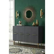 HANAH HOME Komoda Ida 120 Anthracite Gold