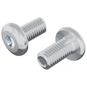 Vidaxl Zaklepni vijak Enobarvno 2 szt. srebrna M6 x 12 mm Jeklo