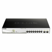 D-Link DGS-1210-10MP, Upravljano, L2, Gigabit Ethernet (10/100/1000), Puni dostrani ispis, Podrška za napajanje putem Etherneta (PoE)