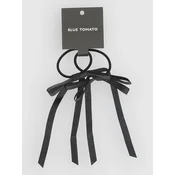 Blue Tomato Bow Hair Tie 2 Pack Jewellery black