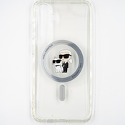 Originalen Ovitek Karl Lagerfeld za Samsung Galaxy S24+ IML Karl&Choupette MagSafe - Prozorna