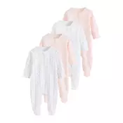Next Pižama zelena/roza/rosé/bela