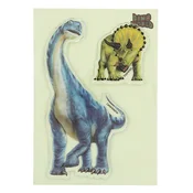 Dino World ASST | Glibbies gel nalepke, Belemnit, Mosasaurus, Futabasaurus, Ammonite, 4 kosi