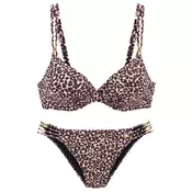 LASCANA Bikini rjava/mokka/črna