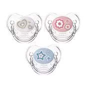 Canpol orthodontic baby silikonska varalica 6-18m 22/566 newborn baby 1kom - stars ( 22/566_blu )