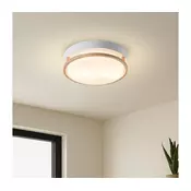 Brilagi - Stropno svetlo ORINO 2xE27/40W/230V O 27 cm bela/hrast