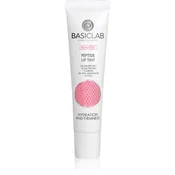 BasicLab Dermocosmetics Beauties balzam za sijoče ustnice s peptidi odtenek 220 Rosy 15 ml