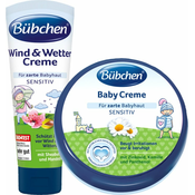 BÜBCHEN Set krema Baby 150 ml + Baby krema loše vrijeme 75 ml