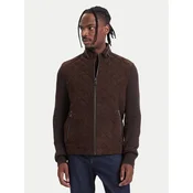 Milestone Usnjena jakna MSPaxton 631624 60885 Temno rjava Regular Fit
