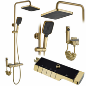 Termostatski set za prhanje REA ROB Brushed Gold