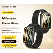 Smorss Zamenska narukvica za pametni sat za Redmi Watch 6/5/4, Crna