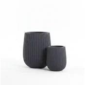 Okrasni lonec Aurora Midnight Black 32 x 37 cm - črna - 25 do 50 cm - Clayfibre - 31 do 50 cm